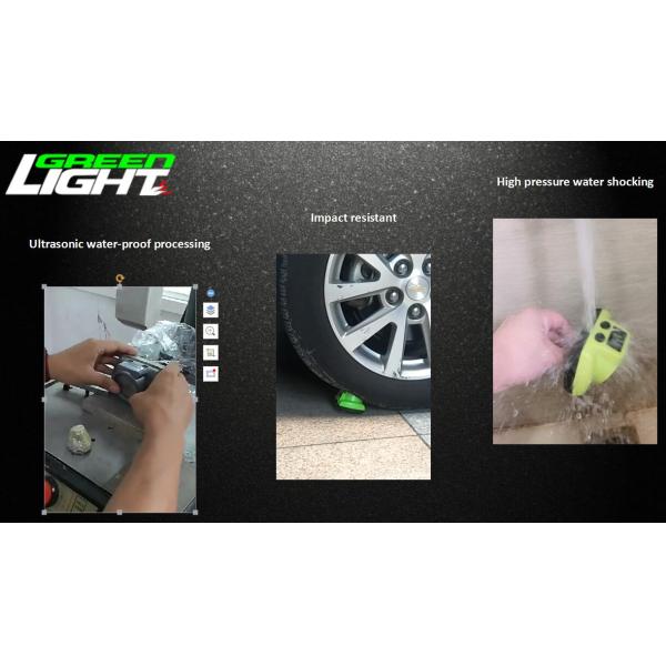 IP68 Waterproof Mining Hard Hat Led Lights With Silicone All In Molding Button