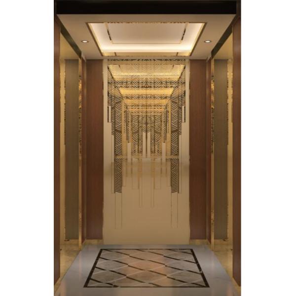 IP67 Home Villa Elevator Cabin Decoration With Led Light And PVC Floor