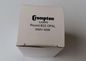 Quality Crompton F LAMPS Round B22 OPAL 240V 40W for VeriVide CAC60 Color Light Box for sale