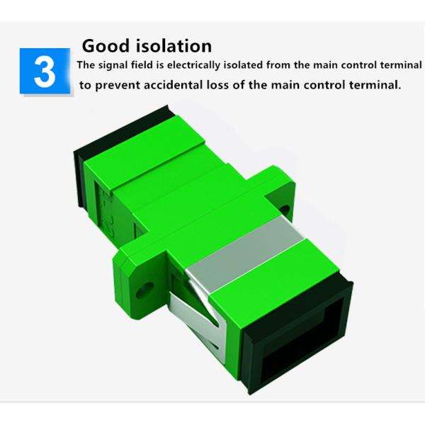 SC APC Green Fiber Optic Adaptor Simplex Optical Distribution Frames Suit