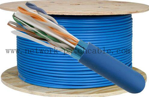 Energy Saving Ethernet Cat6 SFTP Cable PVC / LSZH Low Insertion