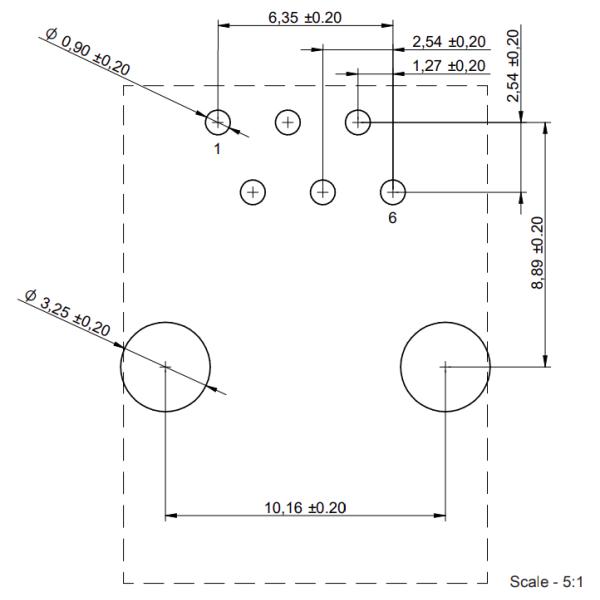 615006143621 6P6C Modular Jack Tab Down Through Hole Mount