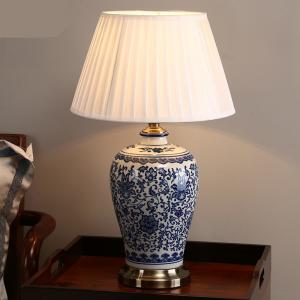 China Ceramic Dimmer Led Table Lamp Chinese Porcelain Foyer porcelain table lamp(WH-MTB-111) on sale