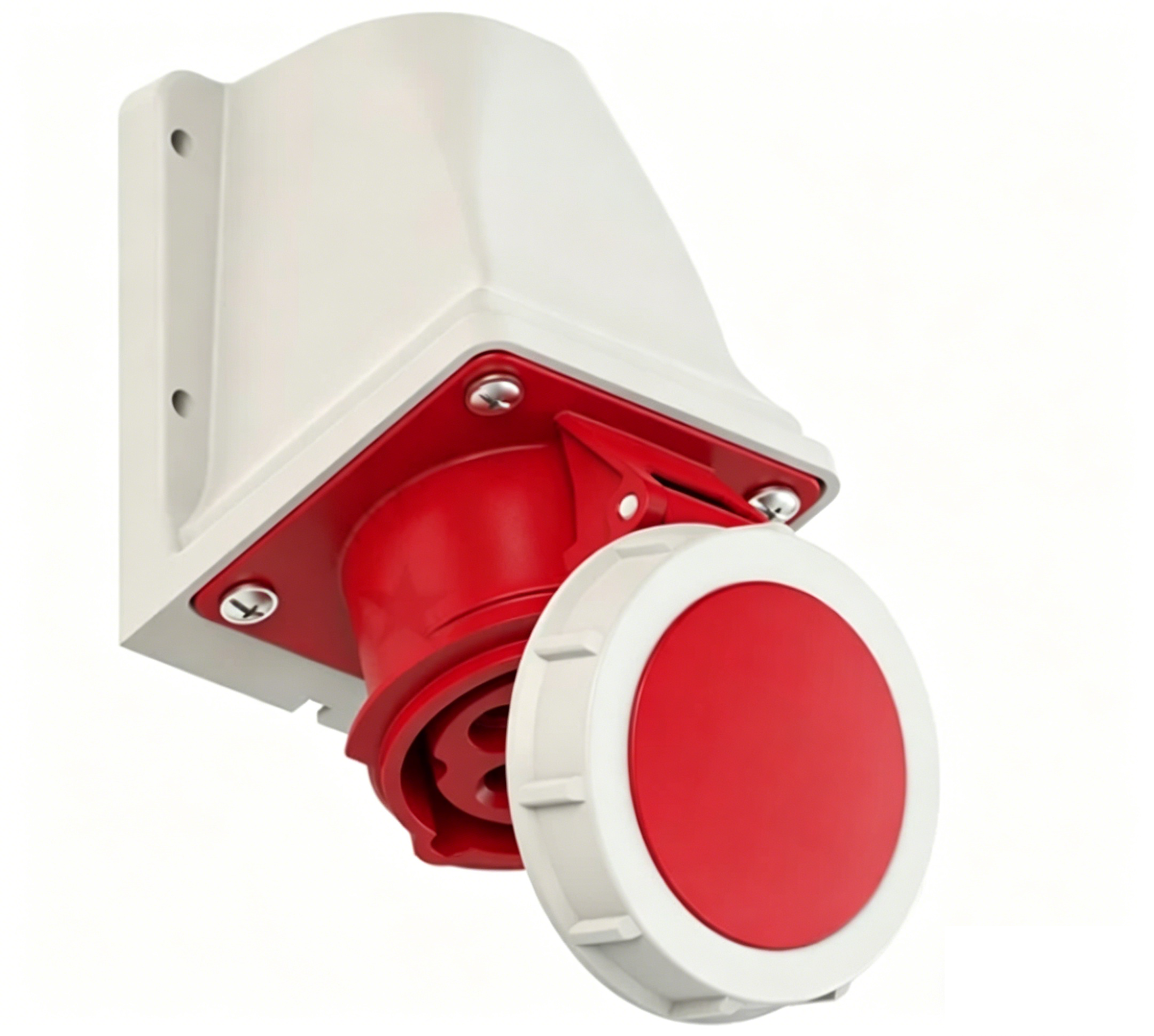 PCE Industrial Waterproof Plastic Surface-Mounted Socket Fixed Welding Machine Female 380V-16A-5 Pin-IP67-Typ1152