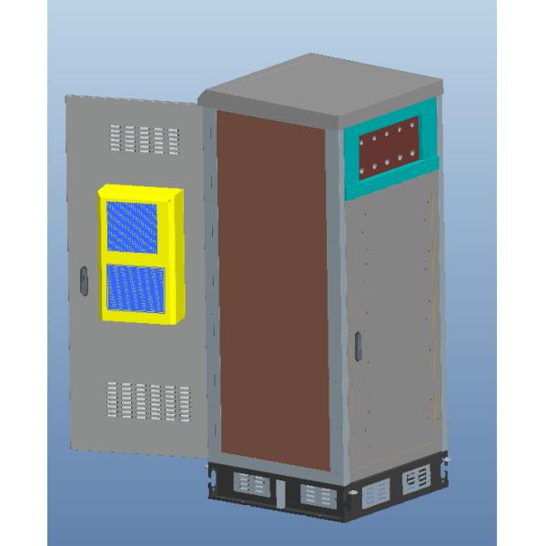 Temperature Control Custom Made Antitheft Outdoor Telecom Cabinet With Front Door And Back Door