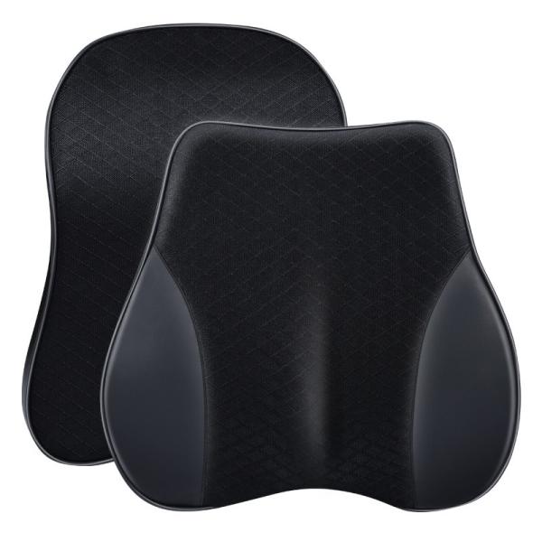 Comfortable Memory Foam Back Car Pillow with Customized Design Printing