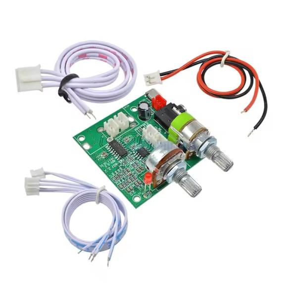 Amplifier board detailed view