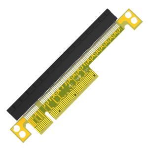 Quality PCI Express 8X to 16X Riser Card 107mm Black PCB for sale