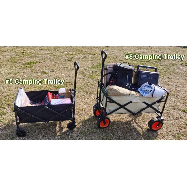 Folding Multi-Function Outdoor Camping Trailer Trolley with Customized Logo
