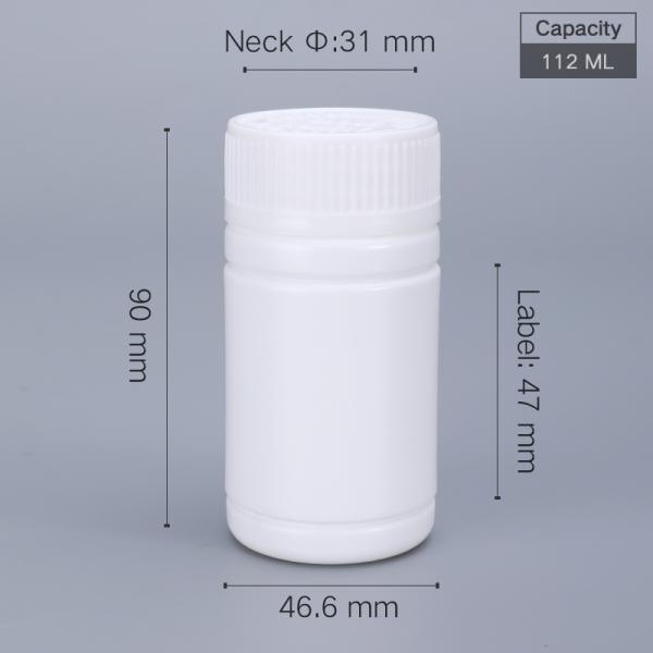 Injection Plastic 100ml 3.5oz Custom HDPE Liquid Container for Pharmaceutical Pill Bottle