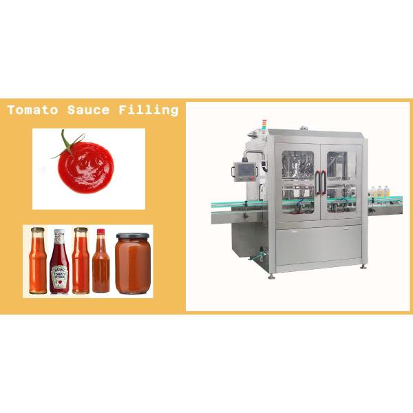 Automatic Servo Motor Control Piston Type Tomato Ketchup Sauce Paste Filling Machine