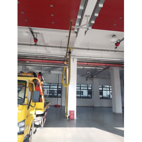 Intelligent Stainless Steel Rail Fire Truck Exhaust Removal System with Auto Tracking