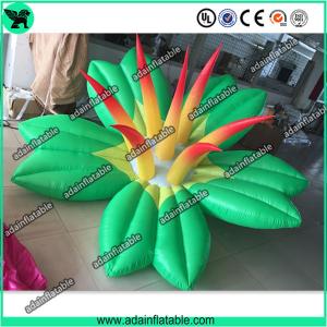 Quality Autumn Holiday Indoor Event Party Decoration Inflatable Green Flower With LED Light for sale