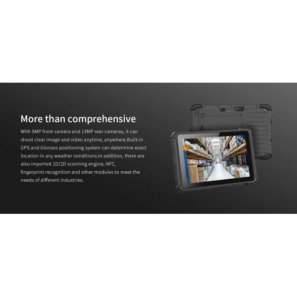 10" Industrial Android 10 Rugged Handheld Tablet PC with 4g Network and Optional Fingerprint