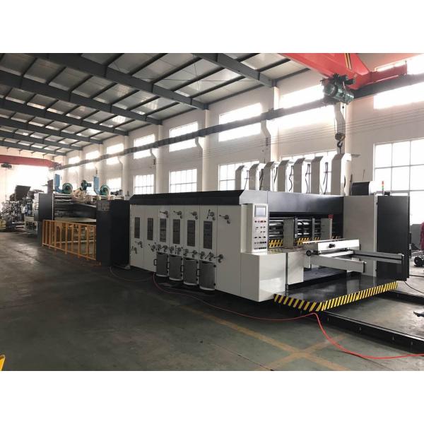 Fully Automatic 4 Color Printer Slotter Diecutter Folder Gluer Inline / Casemaker