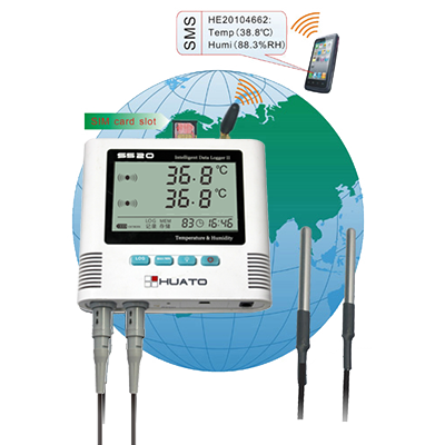 Cold Van SMS GSM Data Logger Small Size Single External With 3 Meters Cable