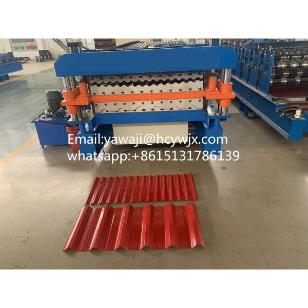 Automatic Metal Double Layer Roofing Sheet Roll Forming Machine Versatile