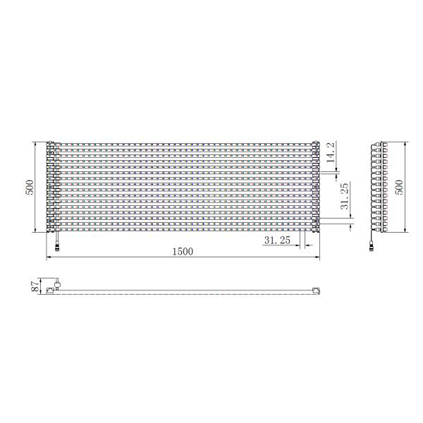 Waterproof P31.25 Transparent Grid LED Display Mesh LED Screen LED Strip Screen for Glass Window Building