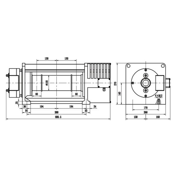 400kg CE ISO Listed General Elevator Parts Durable For Elevator Machine Roomless