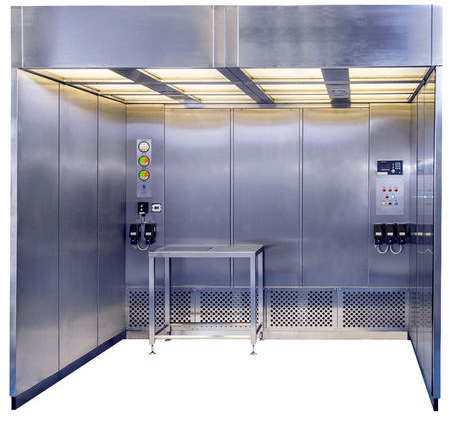 Easy Clean Laminar Air Flow System Negative Pressure Weighing Hood Modular