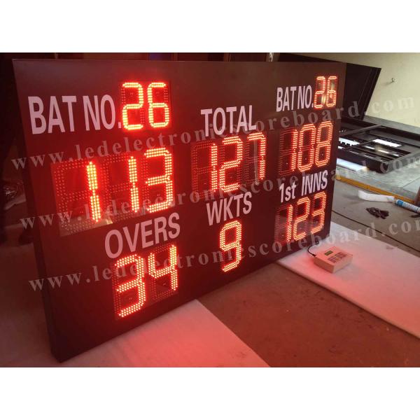 21 Digits Electronic Cricket Scoreboards In Red Color Simple Operation