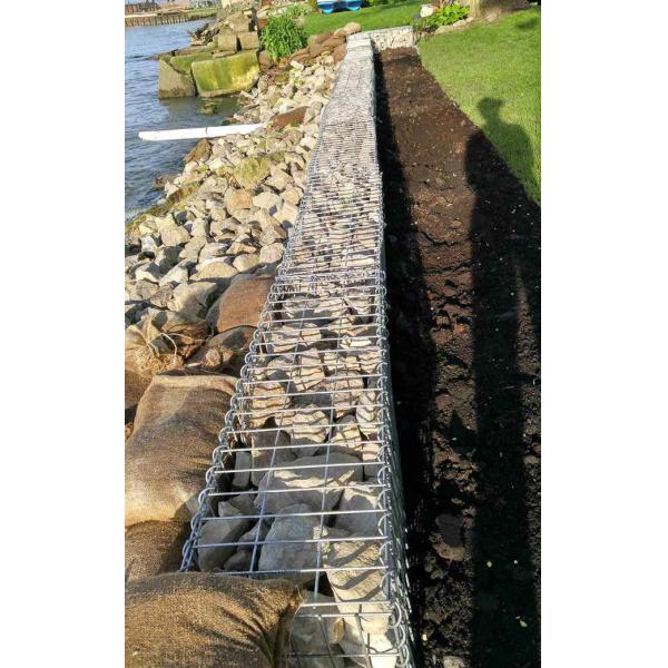 Durable Landscaping Gabion Baskets / Rock Basket Retaining Wall Customisation