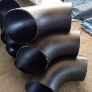 Quality Dn50 Std Xs Carbon Steel Pipe Elbow 90 Degree Butt Weld Black A234 Wpb Seamless for sale
