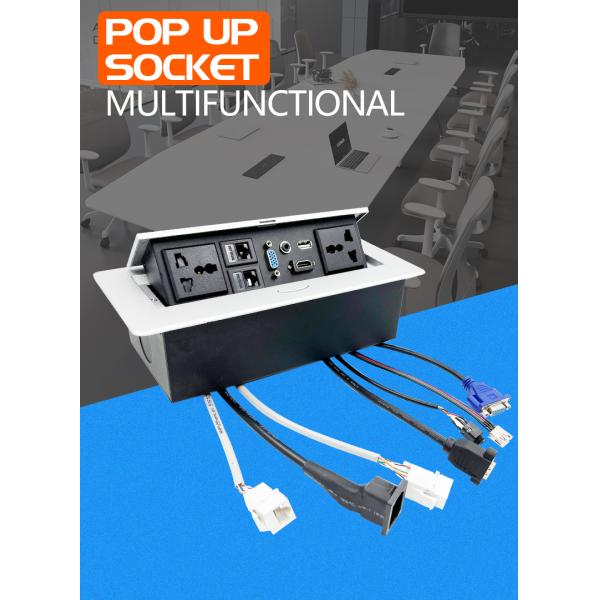 Intelligent Table Socket Multifunctional Office Desktop Pop Up Socket Pop Up Power Desk Socket Outlet Box