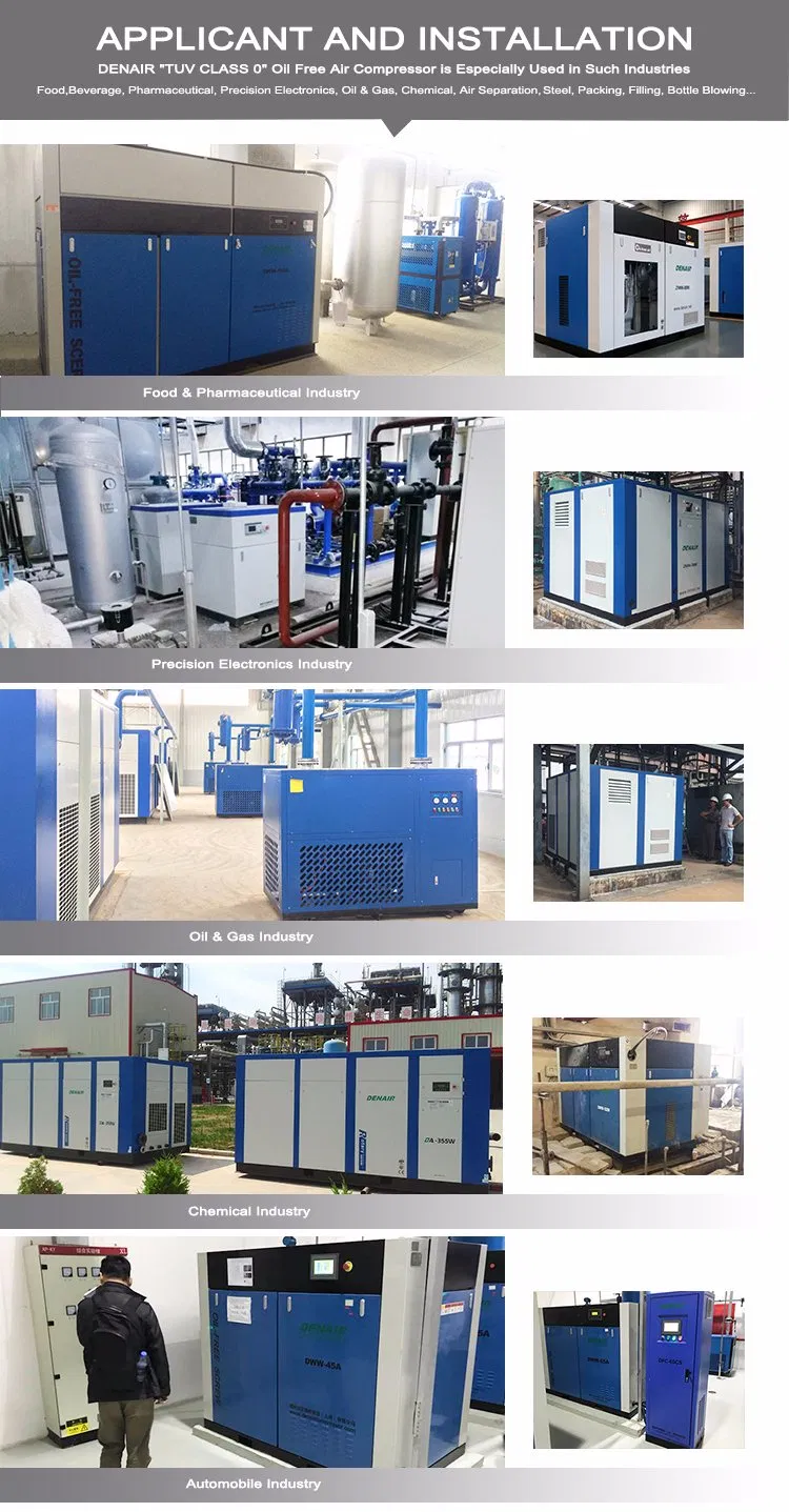 Environmental Direct Drive Mute Oil Free Screw Air Compressor
