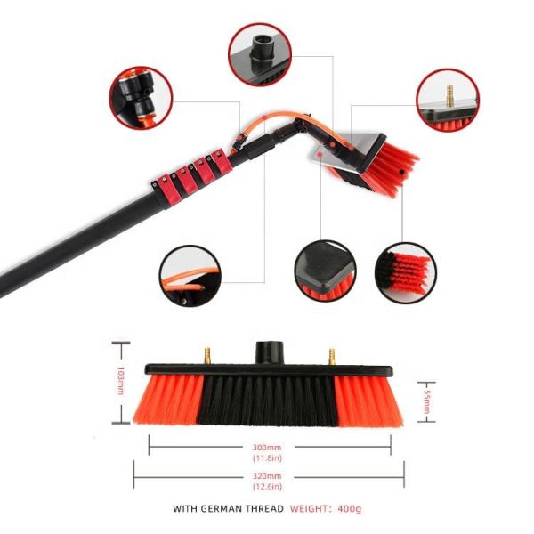 Nylon Telescopic Solar Panel Cleaner Module Cleaning Brush 12FT/18FT/20FT