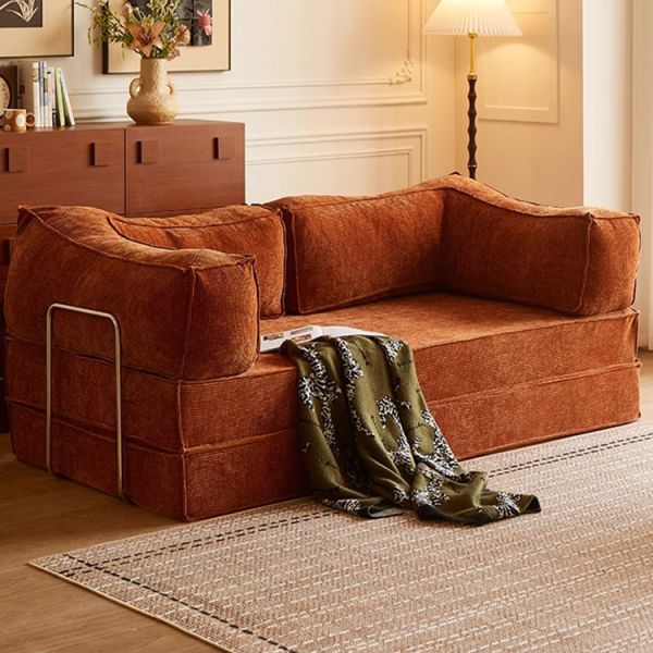MOYI Modern Multi-Functional Foldable Compression Sofa Bed Extendable Detachable Fabric Vacuum Pack for Hotel Filling Sponge