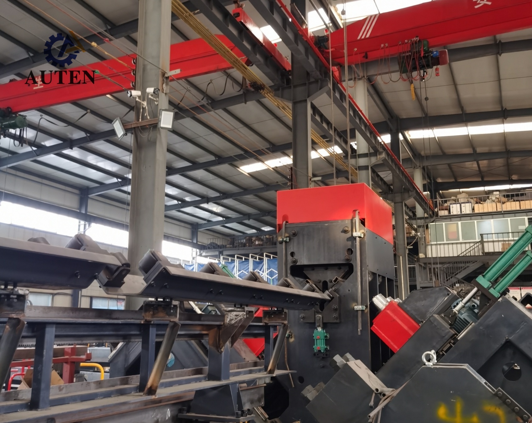 Industrial CNC Angle Drilling And Marking Machine For Power Tower Manufacturing