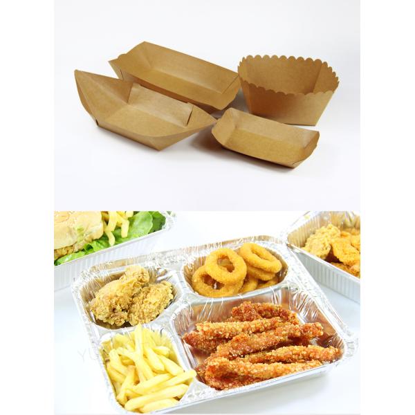 Packaging Paper Takeaway Box Custom Logo Pe Coated Interior Grease Resistant