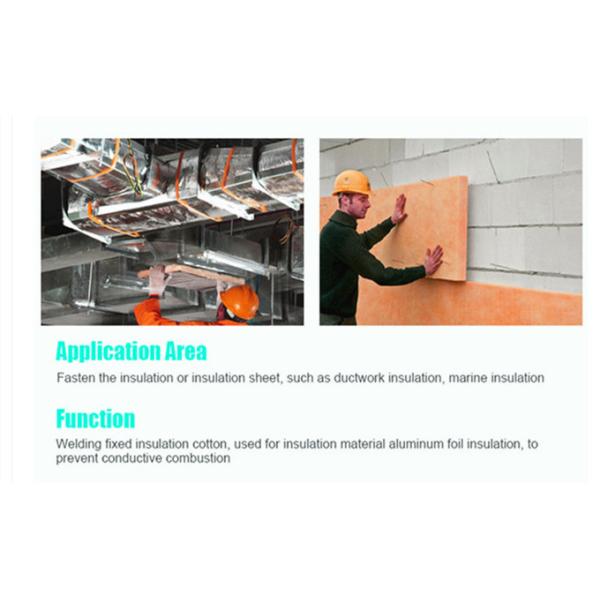 Galvanized Steel Self Adhesive Insulation Pins For Insulation Attachment