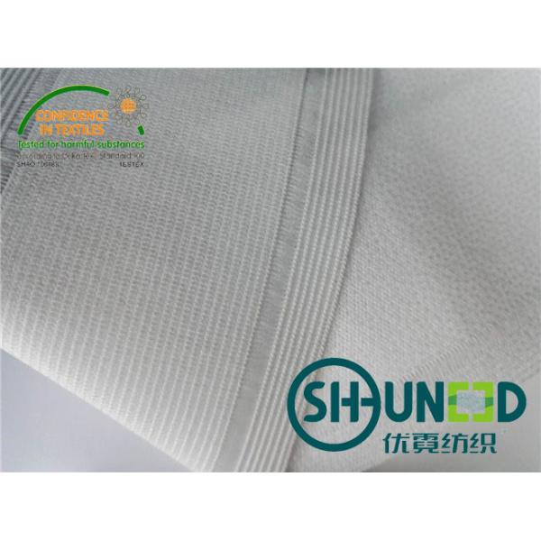 Comfortable Waistband Woven Interlining With Good Stretch / Knit Structure