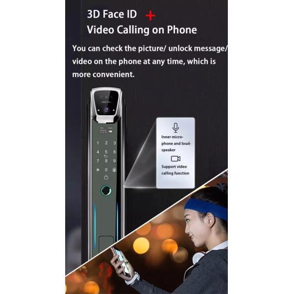 Coffee Gold Face Id Smart Lock S937MAX Face Recognition Smart Lock