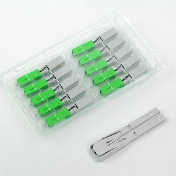 Mechanical SM Single Mode Fiber Connectors , FTTH Optical Cable Connector