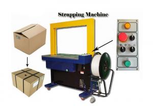 Quality 1200mm Width Carton Box Strapping Machine / Strapping Seal Making Machine for sale