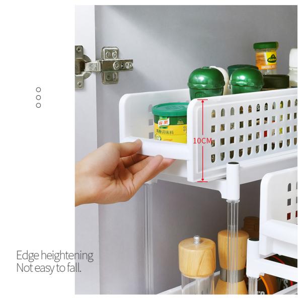 Plastic Shelf 3 Tier 45X18X93cm Plastic Shelf Rack For Kitchen