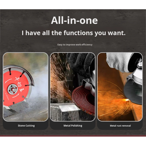 3-Inch Handheld Cordless Angle Grinder 115mm Disc Diameter Small Lithium Battery Powered Cutting Polishing Machine Wholesale