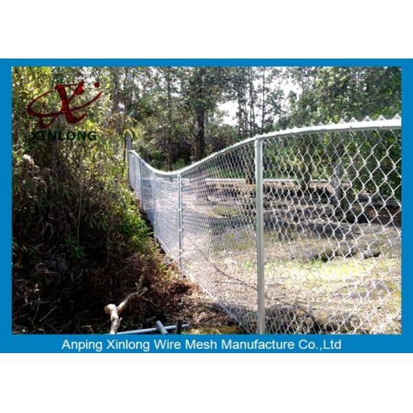 High Security PVC Coated Chain Link Fence For Baseball Fields / Park / Highway
