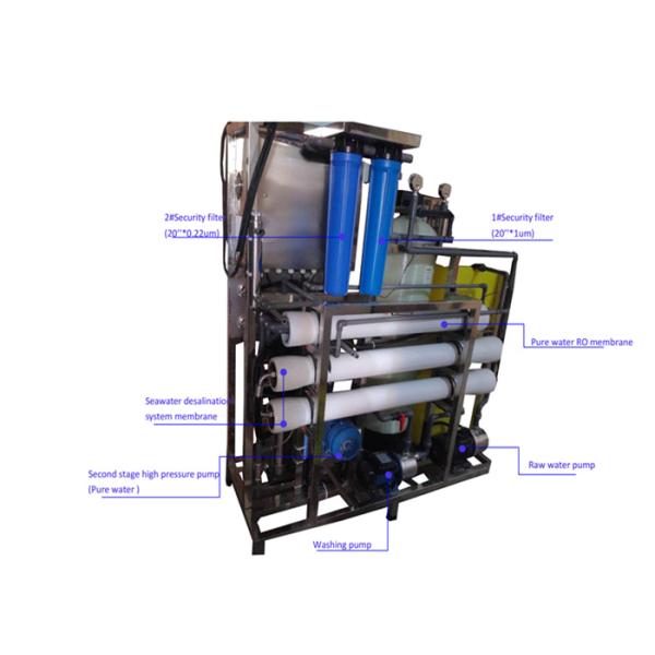 4000 LPD Automatic Desalination RO Machine Drinking Water Treatment Filter Machine
