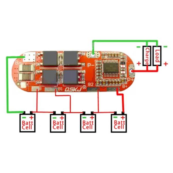 Creatall PCB PCM 4S 20A Bms Charging Board Dc Dc Converter