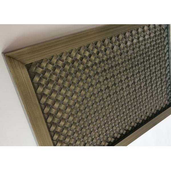 Frame Design Metal Architectural Wire Mesh Screen With Antique Copper
