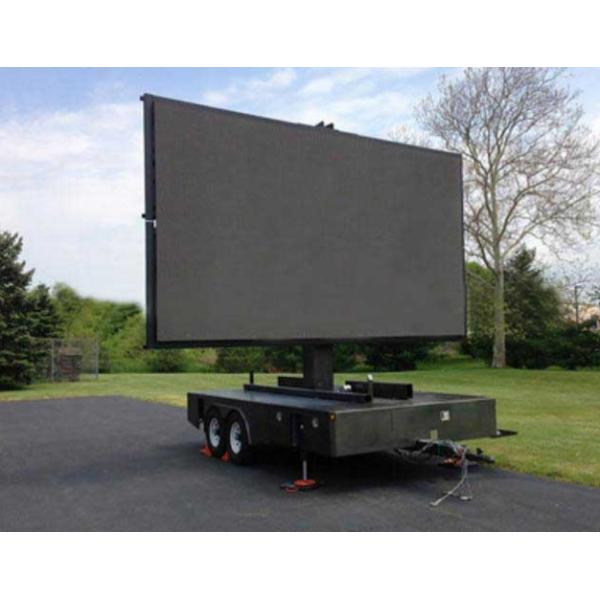 High Gray Scale Mobile LED Screen Trailer Video Display Customized Size