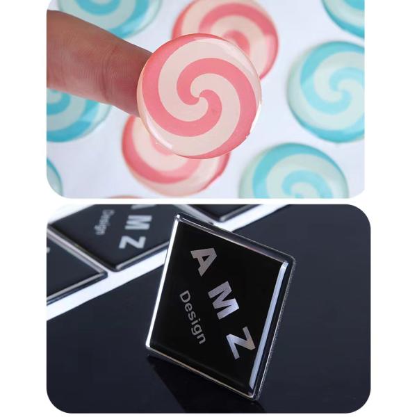 3m Adhesive Pu Dome Sticker Polyurethane Resin 3D Dome