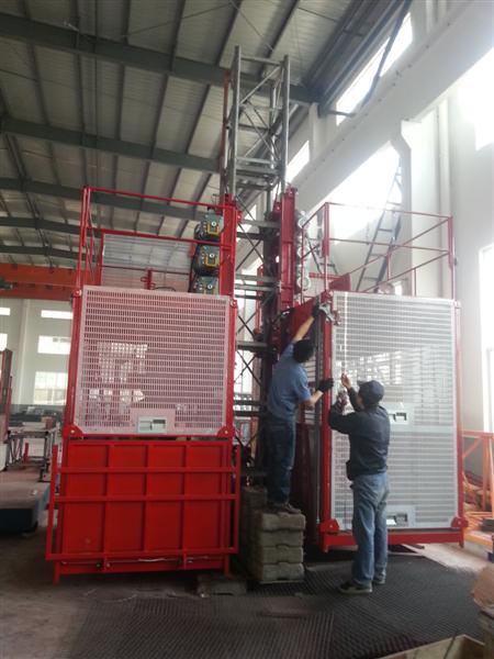 Sliding Door Construction Hoist Elevator Easy To Move CE ISO GOST