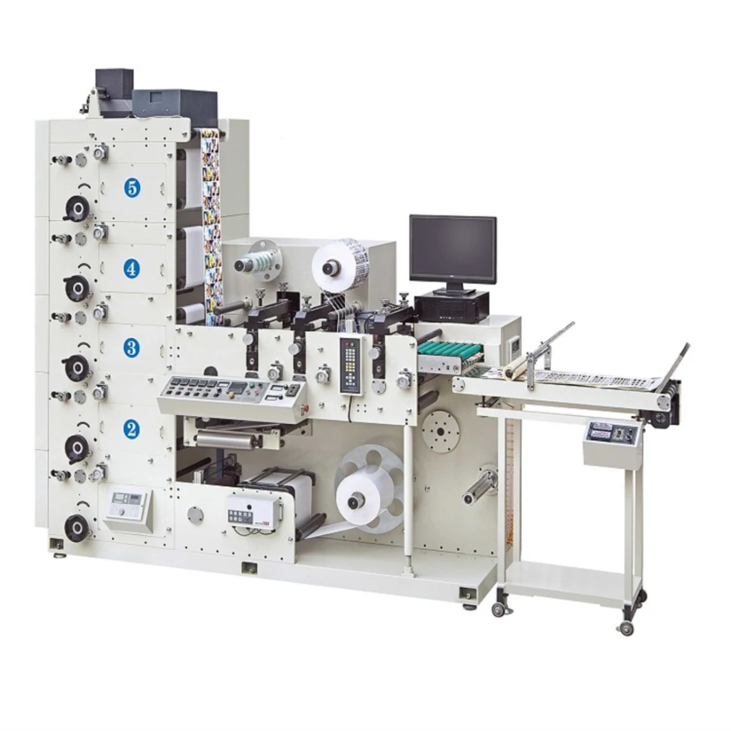 Sticker Label Flexo Printing Machine 1300mm With Ce Certificate 5colors Roll Paper