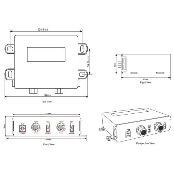 Heavy-Duty Electric Actuators Controller 12V DC Speed Adjustable by Potentiometer