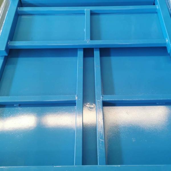 Industrial Warehouse Grid Storage Metal Pallet Box Space Saving Design Multiple Colors